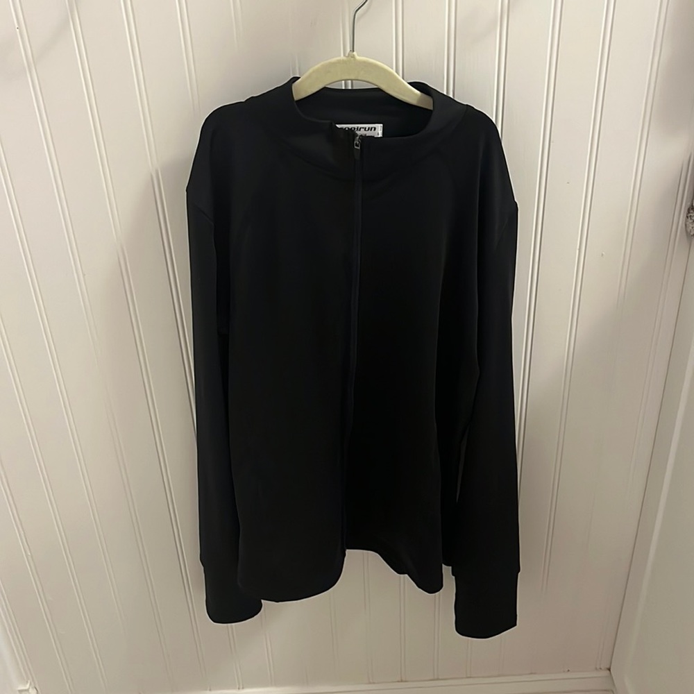 Black zip up jacket